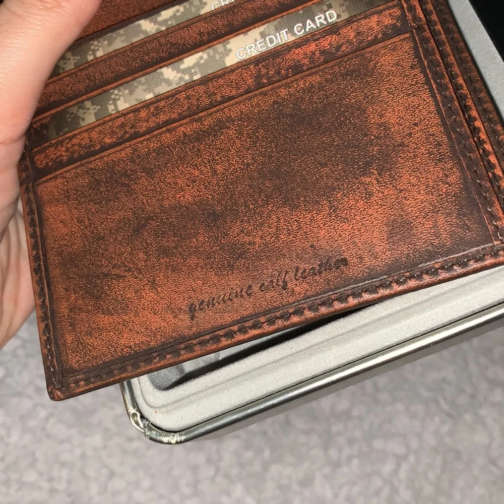 US Army Genuine Calf Leather Wallet